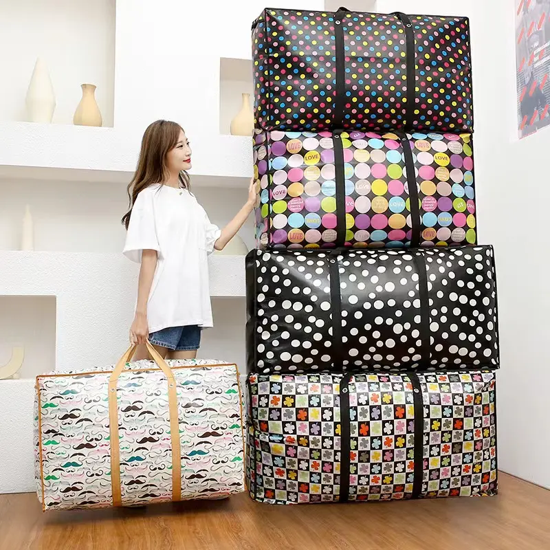 【Wholesale Store】Double Zipper Bag Thicken Versatile Strong and Durable Travel/Luggage/Sako Bag overnight  travel