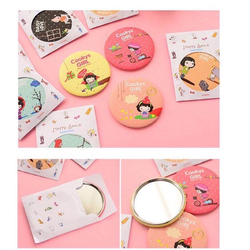 [ Giá sỉ rẻ nhất HCM] gương mini Hàn quốc nhỏ tiện lợi 1