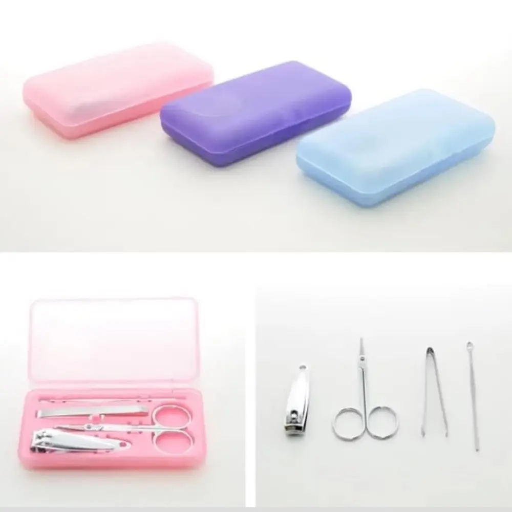 Manicure set 4 in 1 Gunting Potong Kuku Korek Kuping dan Pinset cabut bulu Nail
