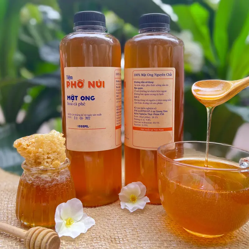 300ml Mật Ong Hoa Cà Phê Thiên Nhiên - Tiệm Phố Núi (Quà Tặng K Bán) 2