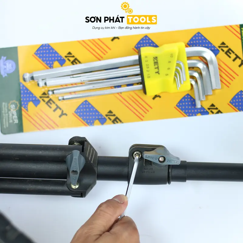 COMBO 2 Bộ Lục Giác Đầu Bi - Đầu Hoa Thị Được Gia Công Từ Thép CRV Mạ Chrome Chống Gỉ 6