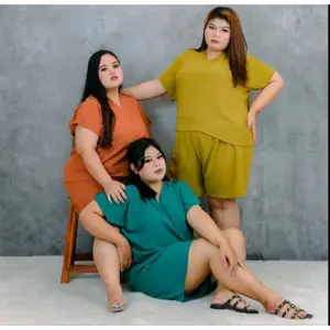 ONESET JUMBO NAGITA Setelan Jumbo Crinkle Terbaru Viral 2025  - Kulot, Kancing, Muslim, Celana, Dewasa, Baju, Panjang, Wanita, Atasan