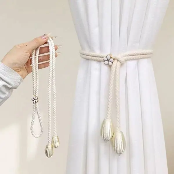 Băng Quấn Rèm, Có Thể Điều Chỉnh, Thời Trang, Thiết Kế Hiện Đại, Rèm Lưới Đơn Giản, Dây Thừng Cố Định, Phụ Kiện Sáng Tạo, Lưu Trữ Hoa, Vòng Giữ, Rèm