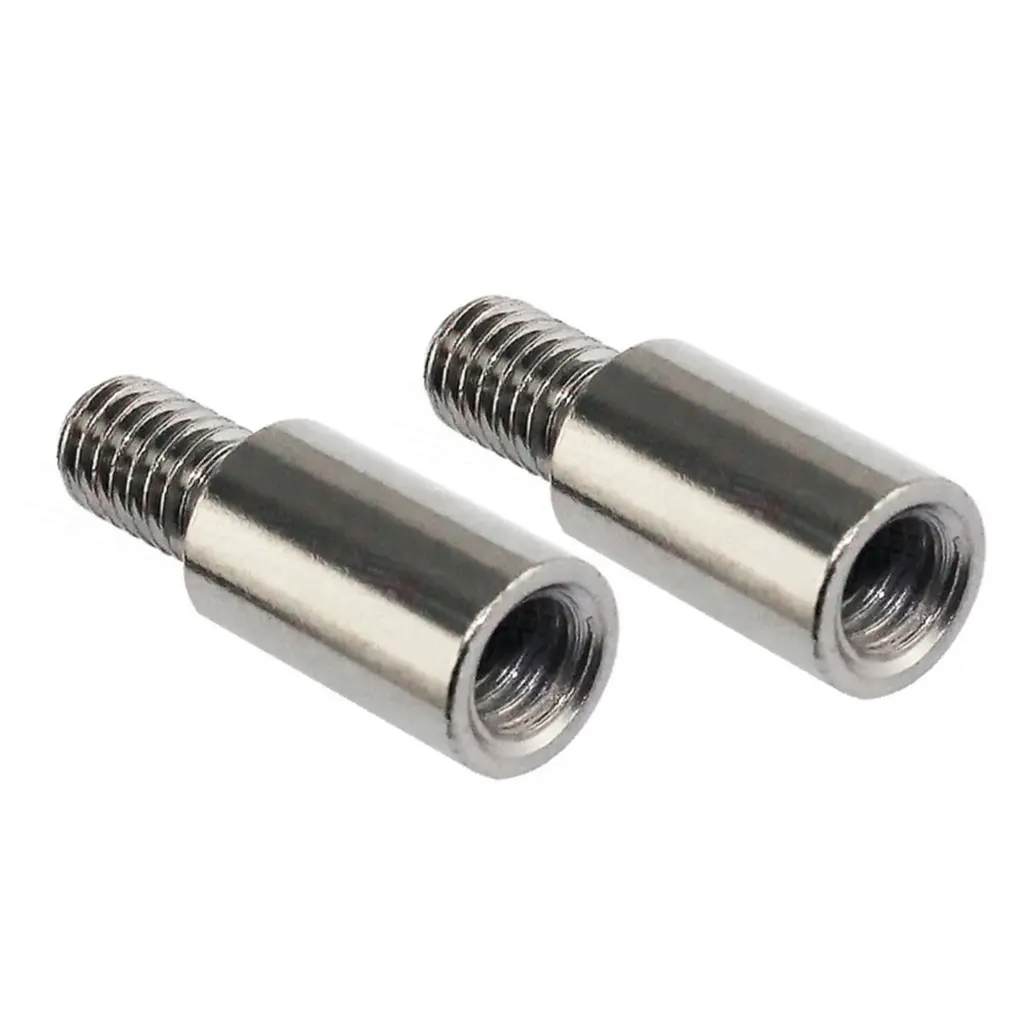 Lot De 8 Rallonges D'arbre Pour Joystick Arcade – Chrome, Hauteur +15 Mm, Compatible SANWA Et RetroArcade !