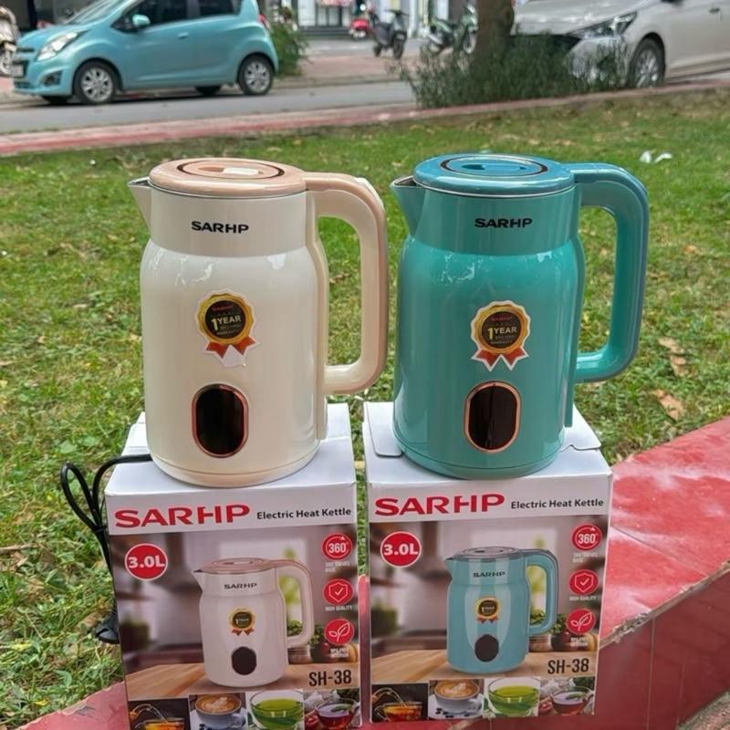 (Loại 1) Ấm Siêu Tốc SH-38, dụng tích lòng âm 2L, đun sôi nhanh, tự động ngắt Đun Nước Am Đun Bình Đun Nước Siêu Tốc