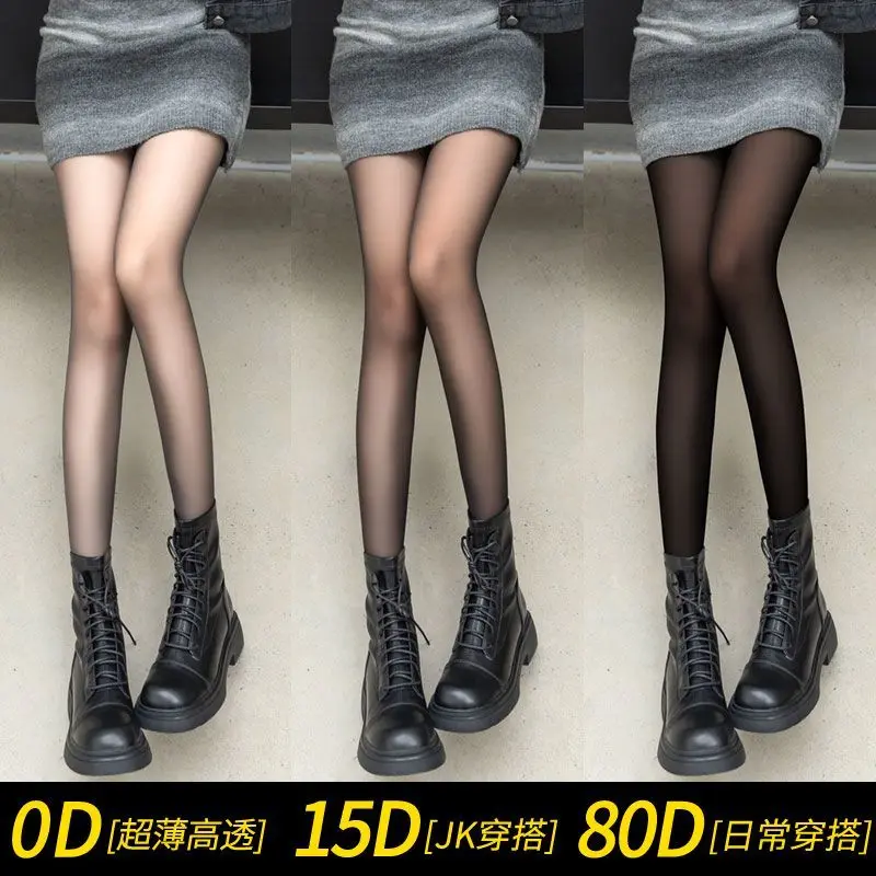 Quần Tất Lụa, Màu Đen, Dành Cho Nữ, Mùa Xuân Và Mùa Hè, Mỏng Và Chống Kẹt, Siêu Mỏng, Độ Xuyên Thấu Cao, 0D, Dụng Cụ Hữu Ích, Gợi Cảm, Không Trơn Trượt, Quần Tất