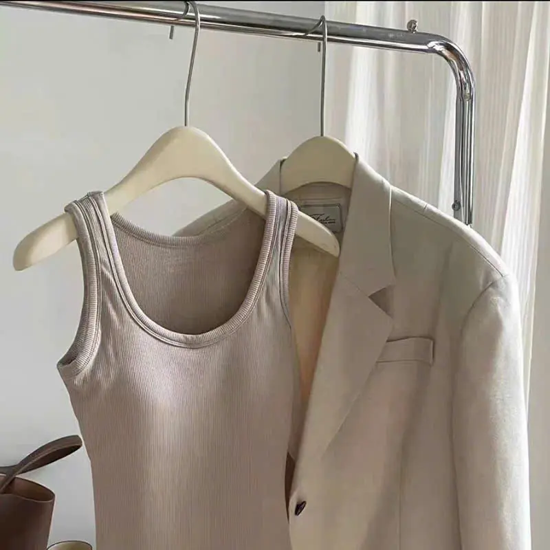 Áo Ba Lỗ Nữ Kèm Đệm Mút Chất Thun Gân Dáng Ôm Siêu Hot 332 - Chất liệu thun gân siêu mịn - Top, Women [ c217 ] 6