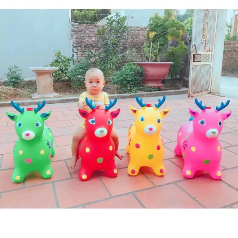 ￼Hươu - Thú nhún CÓ NHẠC cao cấp cỡ đại cho trẻ CAO CẤP