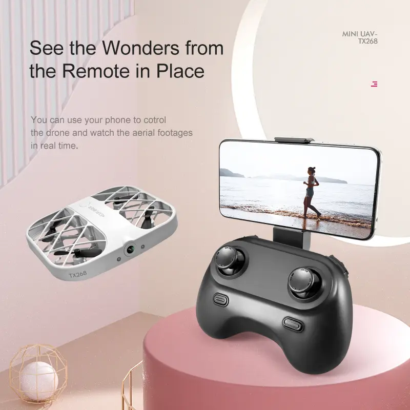 Flycam H107 [JJRC] Flycam Camera HD, máy bay điều khiển từ xa, Máy bay không người lái nhỏ gọn, kiểu dáng lạ mắt, cuộn tròn 360 độ, 3 cấp tốc độ di chuyển, quay vòng quanh mục tiêu, quay tròn quanh vị trí Drone Chụp Ảnh 4