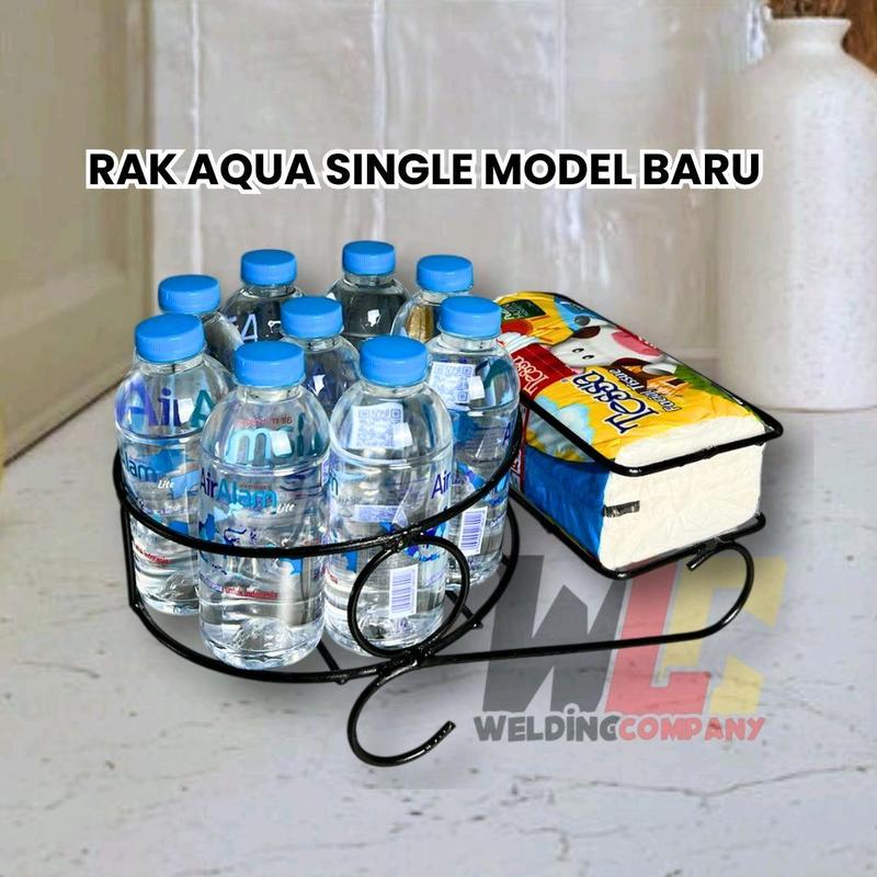 Rak Aqua Tempat Minuman dan Tisu Model Terbaru Estetik Anti Karat - Brand Besi Kokoh 6