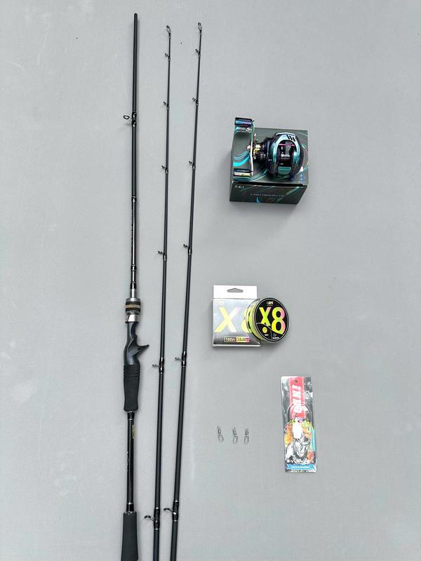 Combo Cần Hungting Black Chính Hãng + Máy Proberos S2 Titan Đi Câu Fishing