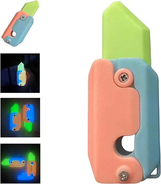 Pisau Mainan Fidget Baru 2023, Pisau Turnip, Mainan Pisau Fidget Cetak 3D, Mainan Dewasa, Mainan Fidget EDC Plastik, Mainan Pereda Stres Kecemasan, Mainan Wortel Fidget Lucu 1