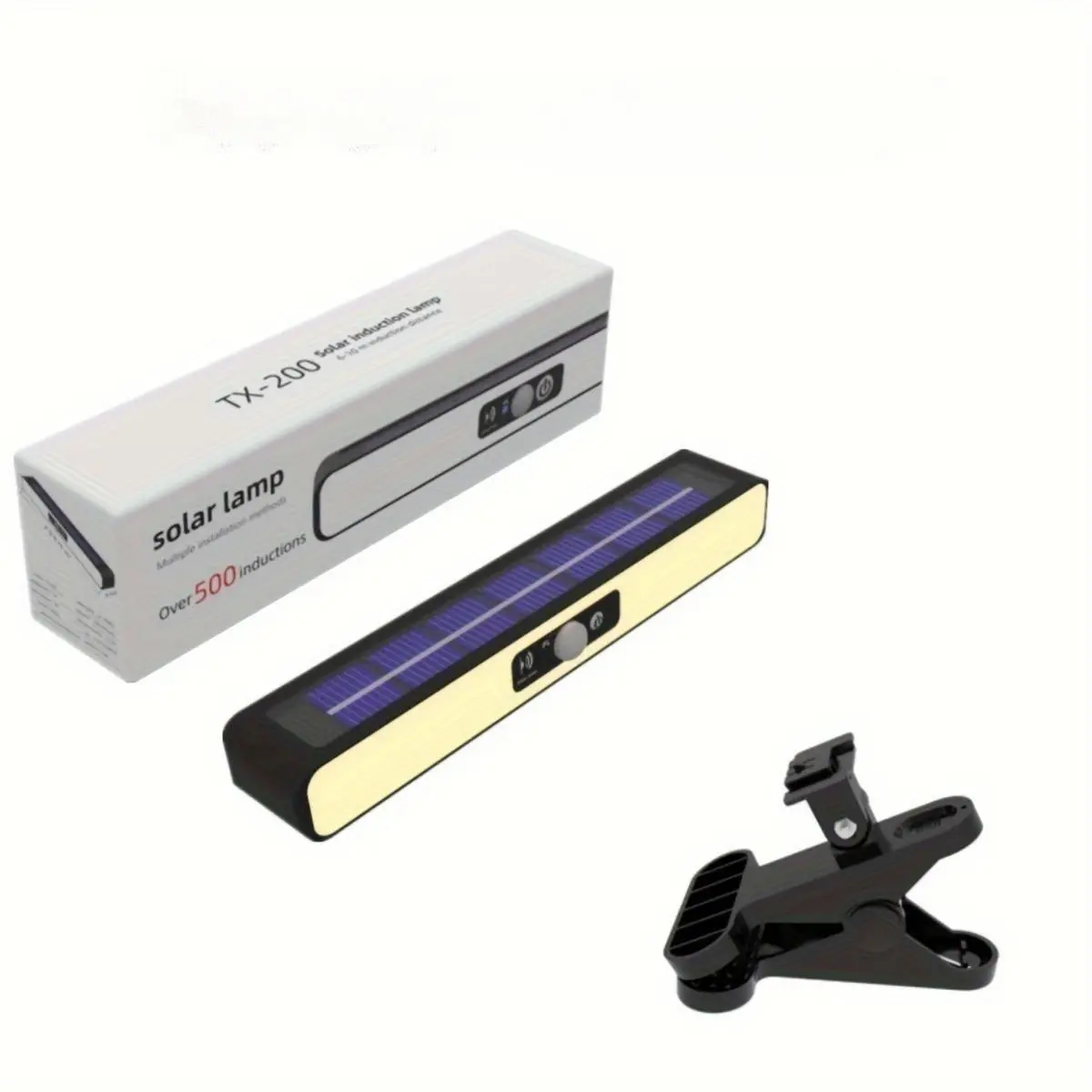 Solar Powered Clip-on Light, 1 Set Outdoor Landscape Lighting with 3 Modes, Camping Lighting for Yards, Gardens, Fences