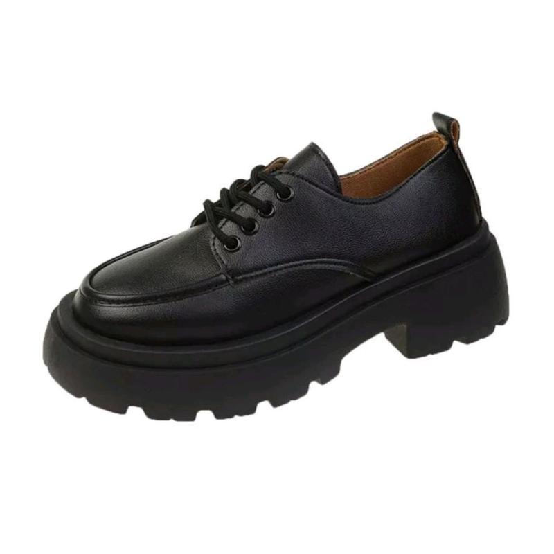 Giày Oxford bốt đốc nữ Ulzzang đế nâu 5cm trẻ trung năng động Shoes CHEMSTORE 7