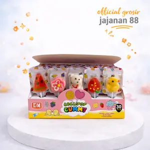 Permen Lunak Lollipop Gummy Aneka Rasa DSM isi 30 pcs