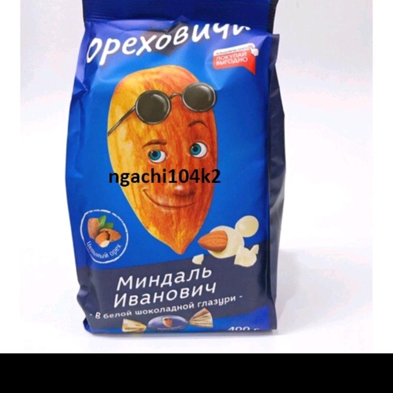 KẸO SOCOLA NGA IVAN SOCOLA TRẮNG HẠNH NHÂN Lượng đường thấp