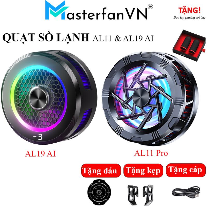 Quạt Tản Nhiệt Điện Thoại Sò Lạnh AL19 AI, AL11 Pro Từ Tính Chính Hãng MasterfanVN Phụ Kiện Mobile