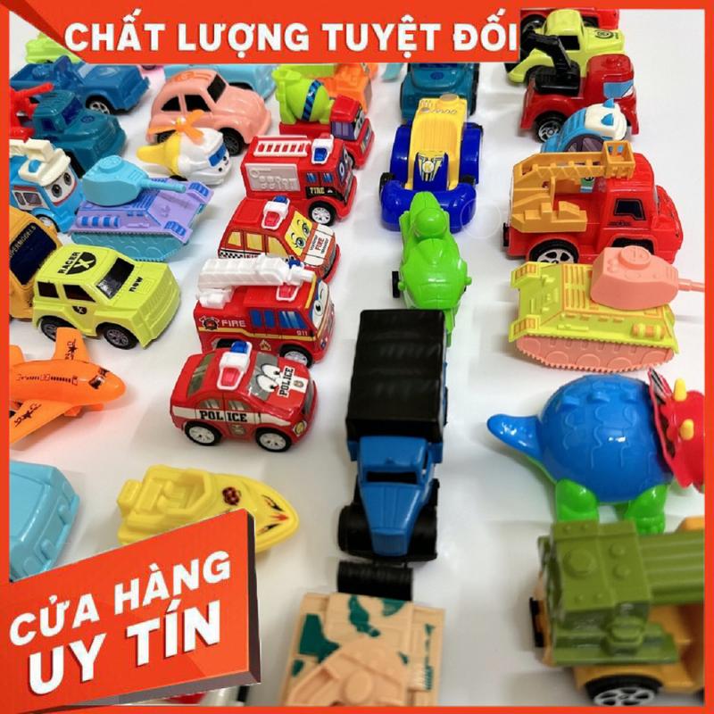 Combo 40 xe chạy đà - Cảnh sát, cứ hỏa, cứu thương, xe đua, công trình, cần cẩu, máy bay, tàu, xe máy () Đồ Chơi Toy