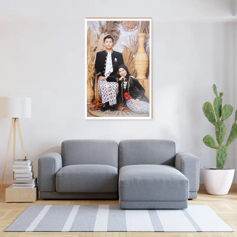[Anugerah Printshop] Cetak Foto Tempel Dinding Jumbo 60x90 CM | Wedding Gate| Keluarga| Wisuda|  Wedding| Hadiah Unik| Dipasang di Dinding dekorasi bukan musiman prakarya bingkai foto cetak  foto 2