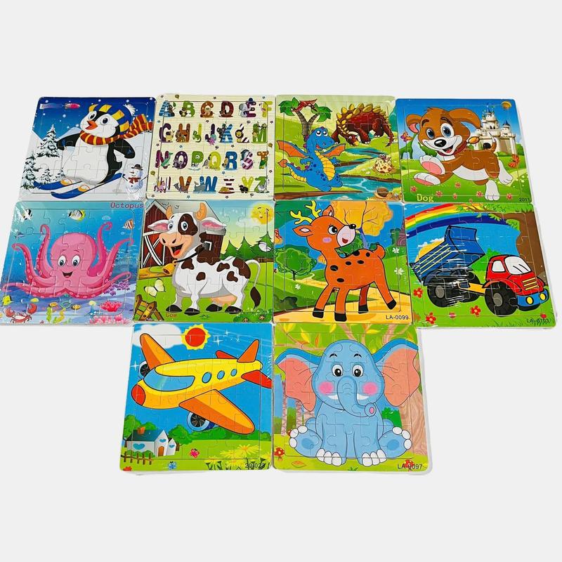  Combo 5 tranh 10 tranh ghép hình 20 mảnh cho bé  đồ chơi bằng gỗ tư duy cho bé 