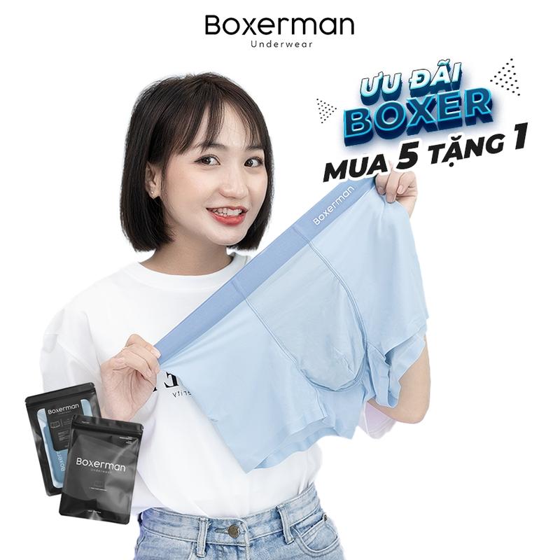 Combo 5 Quần lót nam boxer PROFIT , quần sịp nam thun lạnh BOXERMAN  Menswear Quần Boxer