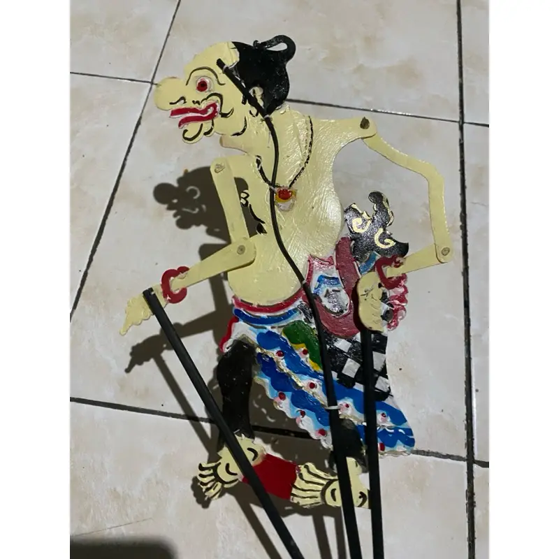 NAKIROHBUSINESS WAYANG kulit GARENG VERSI SENO BAHAN KULIT SAPI ASLI -+ 45 CM 4