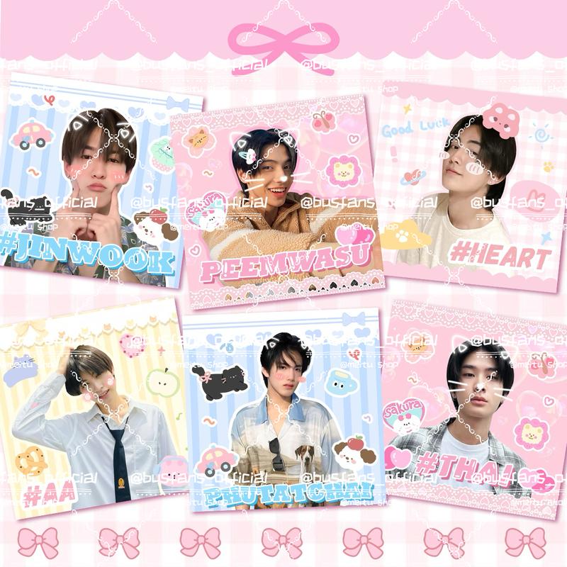 BUS Thai Boy Band Cute Sticker Pack Peemwasu Phutatchai Thaichayanon, 40 Pieces, Fan Must-Have 0