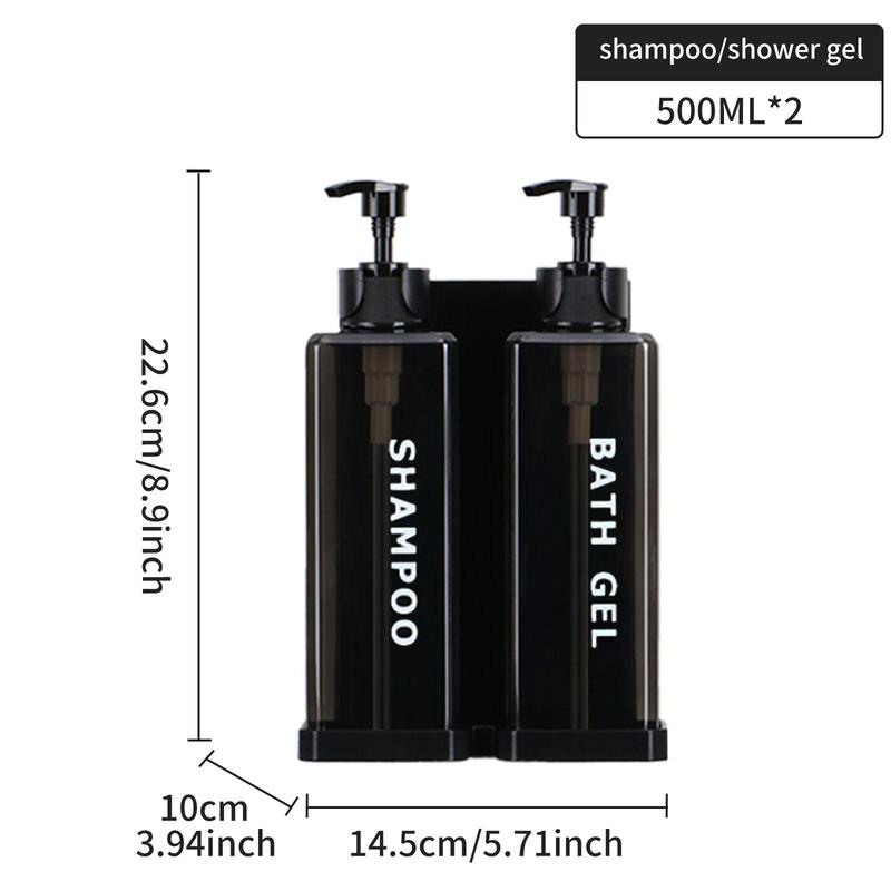 Product Introduction of Wall Mounted Soap Dispenser, 1 Count Punch-free Soap Liquid Pump, Shampoo Conditioner Shower Gel Dispenser for Bathroom Supplies 4