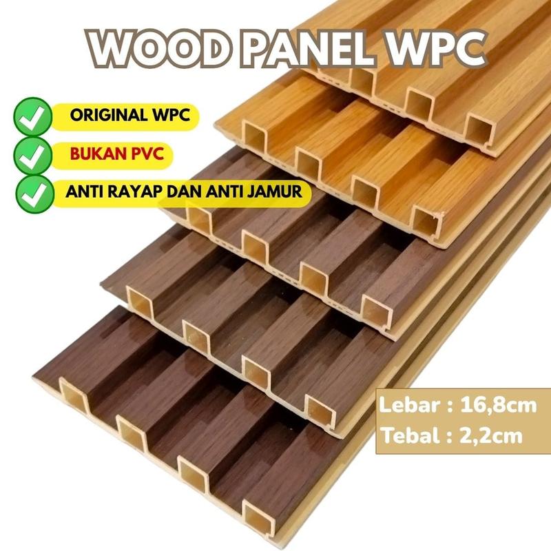 PROMO BELI 10BTG GRATIS LEM SEALANT l WALLPANEL 3D WPC FLUTED WOOD PANEL PANJANG 2.9M 3