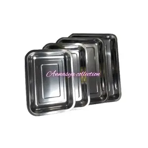 baking tray / nampan stainless persegi panjang / baki penyaji makanan