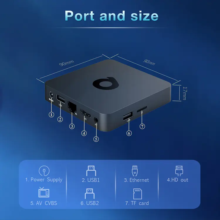 Hộp Tivi Q1 Android TV 10, Điều Khiển Bằng Giọng Nói Wifi Kép Bluetooth RAM 2GB 7