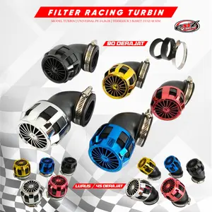 Filter Karbu Turbin Universal – 35/42/48MM, PE 24/26/28, Model Lurus 45/90 Derajat | All Motor - AFF5