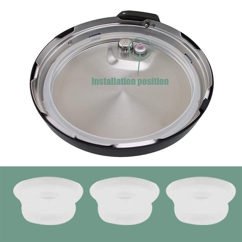 Electric Pressure Cooker Float Valve Parts Floating Seal Strip Non-Toxic Sealer Gasket Sticker Rubber Ring 0