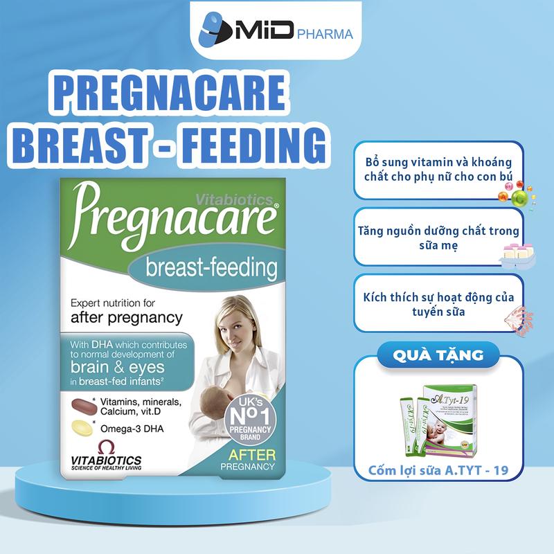 Pregnacare Breast-feeding - Viên Uống Bổ Sung Vitamin Dinh Dưỡng Cho Phụ Nữ Cho Con Bú 84 Viên - Tặng 1 Lợi Sữa A.TYT 19
