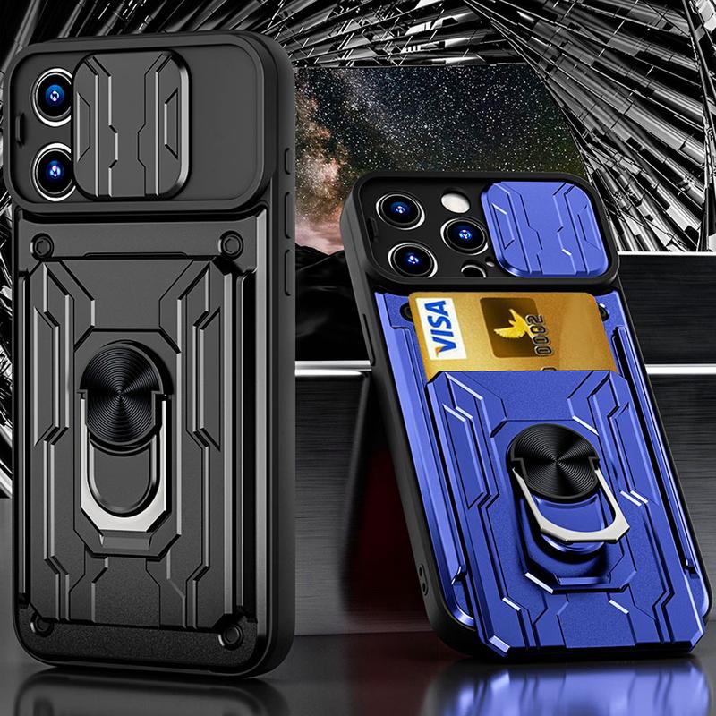 Product Introduction of Shockproof Heavy Hard Case with Metal Stand and Card Slots for POCO X6 Pro X5 Pro F5 Pro X4 Pro X4 GT X3 Pro M6 Pro F4 C65 6