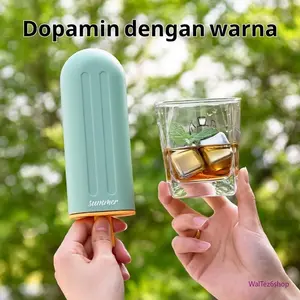 Es Batu Stainless Steel 316 Food Grade - Cepat Beku & Tahan Lama, Reusable untuk Minuman Dingin Semakin Nikmat