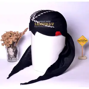 Blangkon Jogja Lipat Sliwir Motif Samurai Putih // Blangkon Jogja Lipat Sliwir // Blangkon Jawa Harga Grosir || Dewasa topi la new original biru