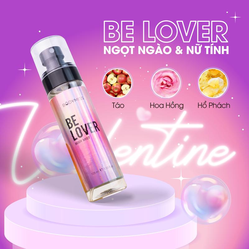 [QUÀ TẶNG KHÔNG BÁN] Body Mist Unisex - Xịt Thơm Toàn Thân Hương Nước Hoa Nam & Nữ Nước Hoa Mùa Hè BODYMISS EHERB Cosmetic Perfume Women 105ml (Chai) 3