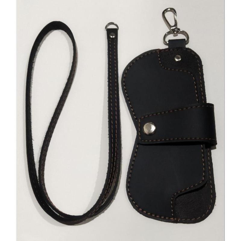 Tempat Kacamata Wanita bisa di Buat Kalung plus tali Motif Polos Perempuan kcp Pengait Besi tempat kacamata gantung pouch kacamata Glasses 6