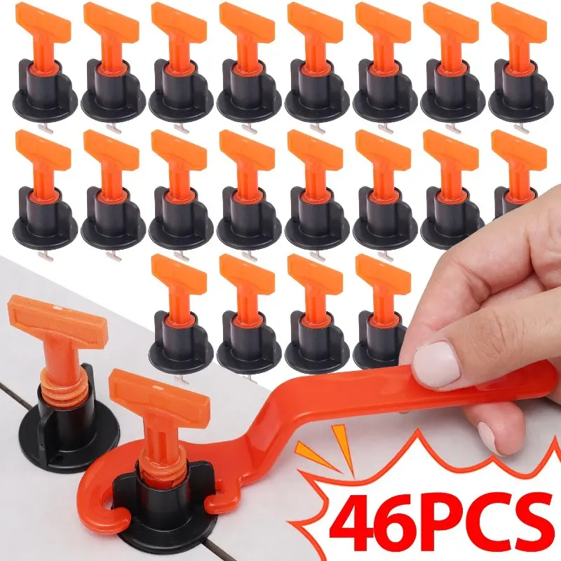 45Pcs/set Tile Leveling System with Wrench for Tiles Laying Wall ...