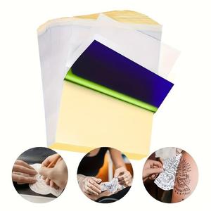 Papel para transferencia de tatuaje tamaño A4 en paquetes de 10/20/50 piezas, hojas de estencil de alta calidad para uso profesional, aplicación fácil para arte corporal