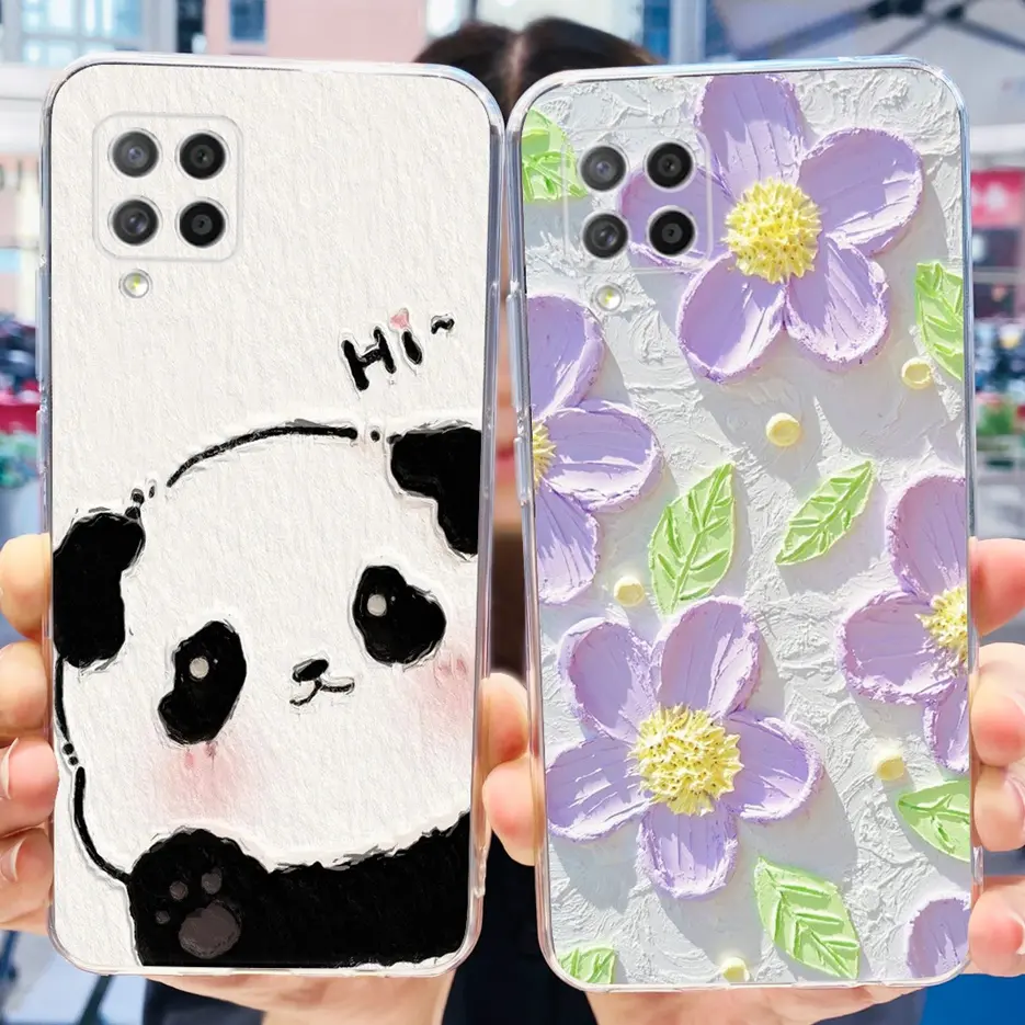 For Samsung Galaxy A42 5G Case SM-A426B Cute Painted Cover Clear Silicone Soft TPU Shell For Samsung A42 M 42 Galaxy M42 5G Case