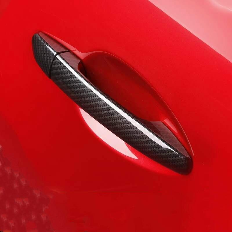 Product Introduction of 8Pcs Carbon Fiber Chrome Car Door Handle Frame Panel Cover Trim ABS Sticker Styling Accessories For Mazda 2 Demio 3 6 CX3 CX5 CX8 CX9 LHD & RHD 5