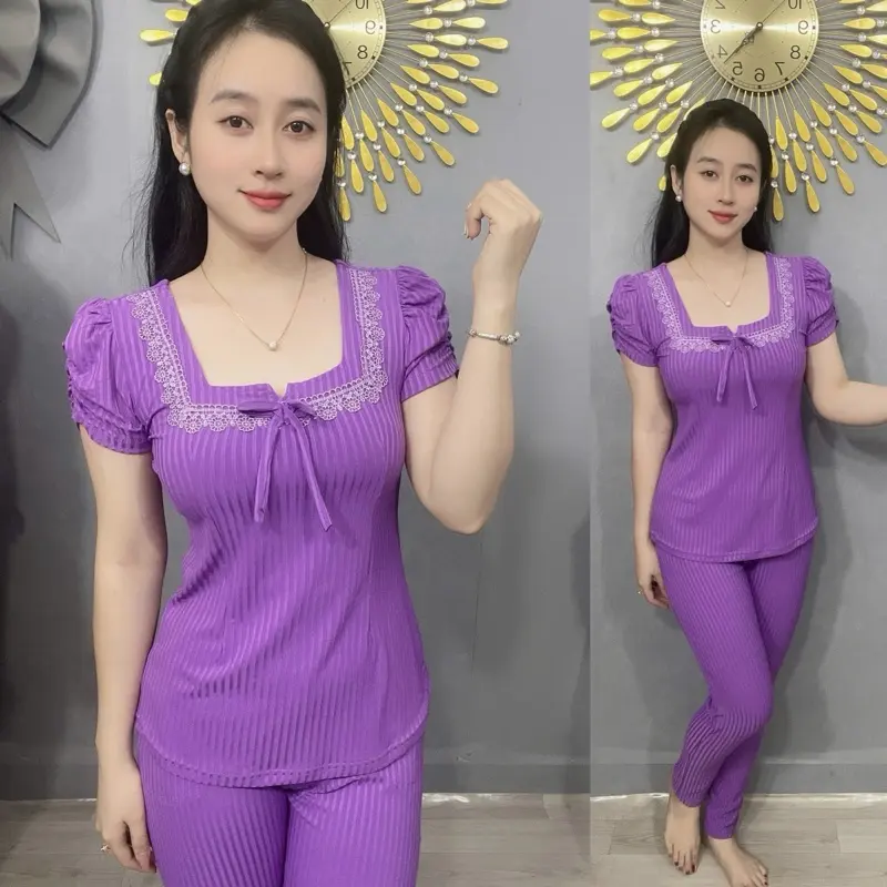 - Đồ bộ thiết kế thun gân đũa - co giãn thoải mái !!!