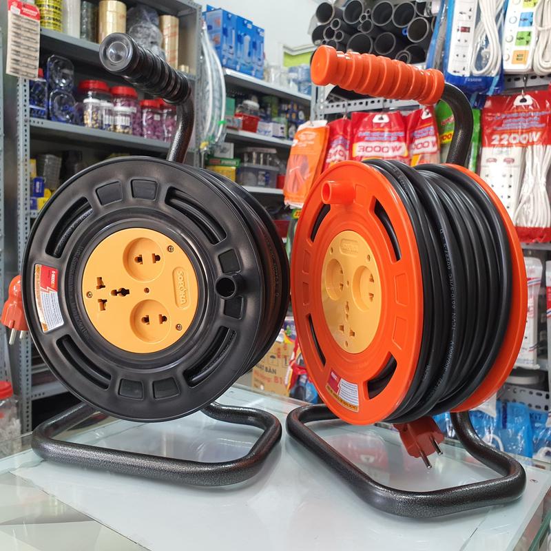 Rulo cuộn dây điện 2x1.5 CADIVI không dây dài 15m 20m 25m 30m 35m công suất 3500W SOPOKA