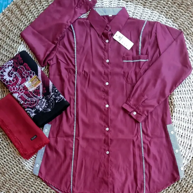 Setelan Santri Putri // Set Santri Lengkap // Set Tunik+Sarung+Jilbab 1
