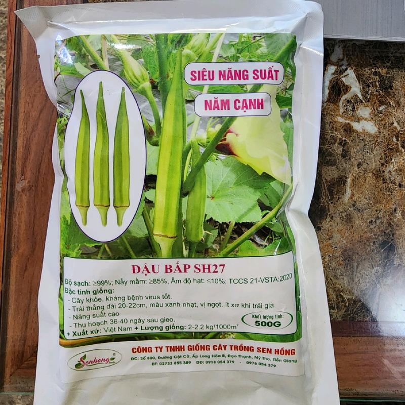 Hạt giống đậu bắp sh27 sen hồng gói 500gam siêu trái , siêu năng xuất , trái đẹp.