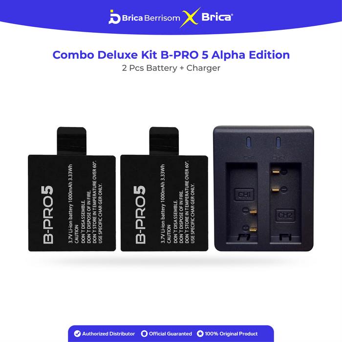 Gambar Combo Deluxe 2x Battery Brica AE Original + Dual Desktop Charger dari Brica Berrisom Kab. Tangerang Tokopedia