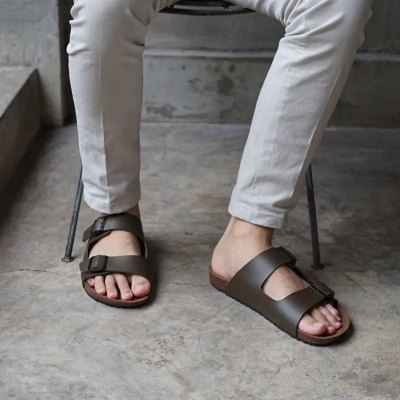 zuma olive - sandal pria casual  Sendal Kasual 0