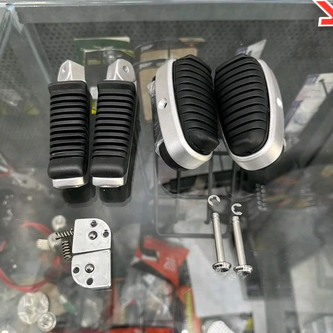Combo gác chân cao su trước cub và sau toptop gắn xe wave future